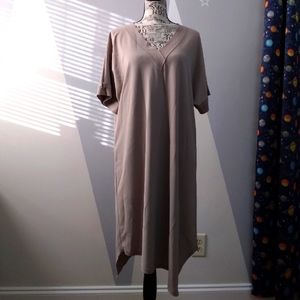 MARIE SAINT PIERRE Asymmetrical‎ midi dress